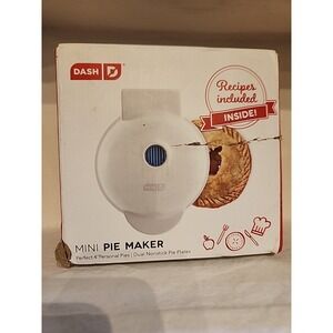 Mini Pie Maker By Dash 4" Personal Pie Maker White New In Opened Box